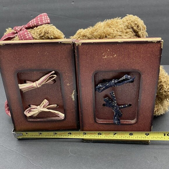 Teddy Bear Bookends Books Are Fun Wooden Books Children’s Decor Library Teacher‎ - Picture 16 of 16